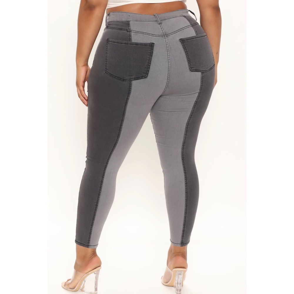 Colorblock denim jeans - Picture 2 of 3